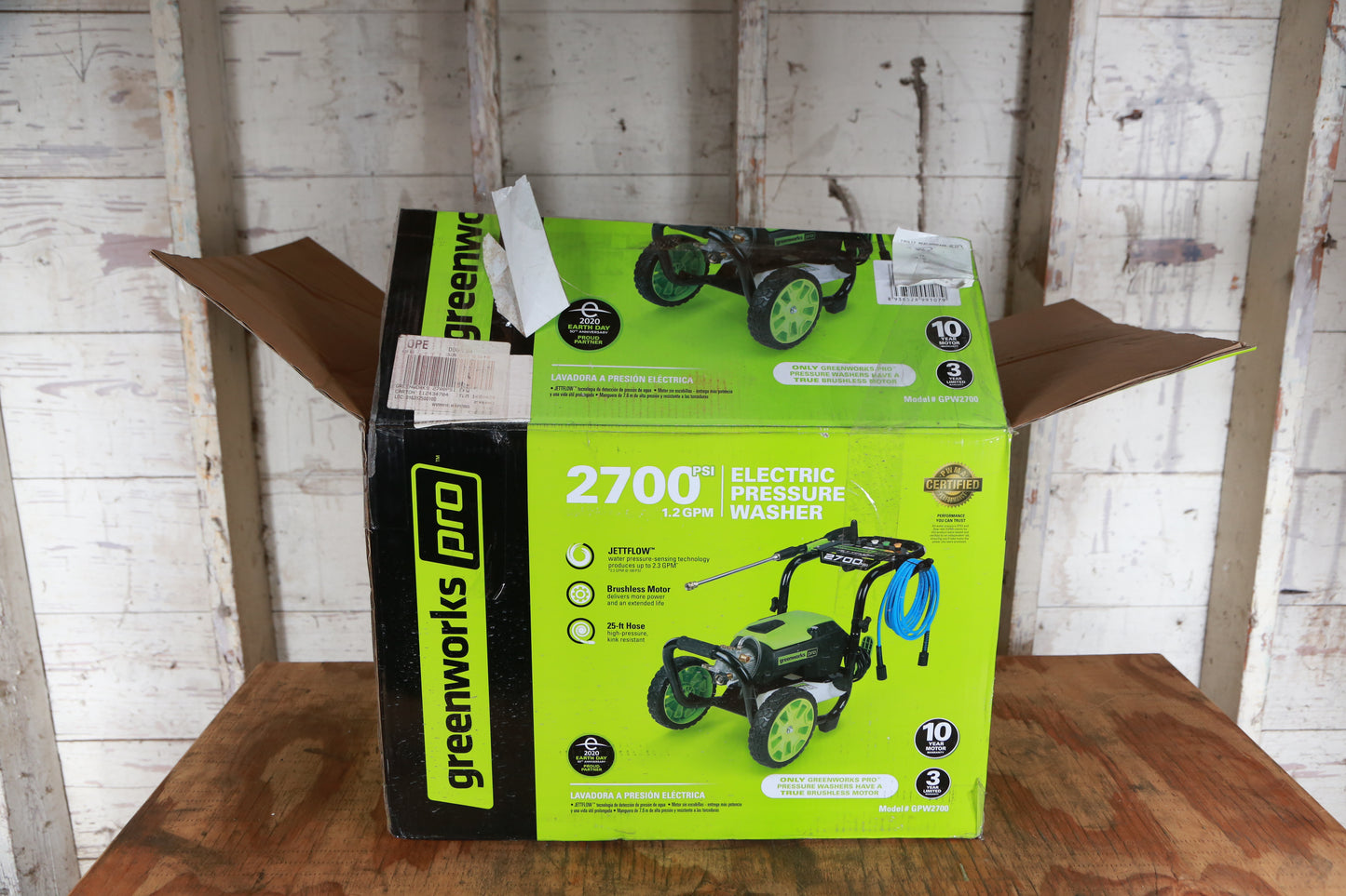 Greenworks Pro 2700-PSI 2.3-GPM Cold Water Electric Pressure Washer