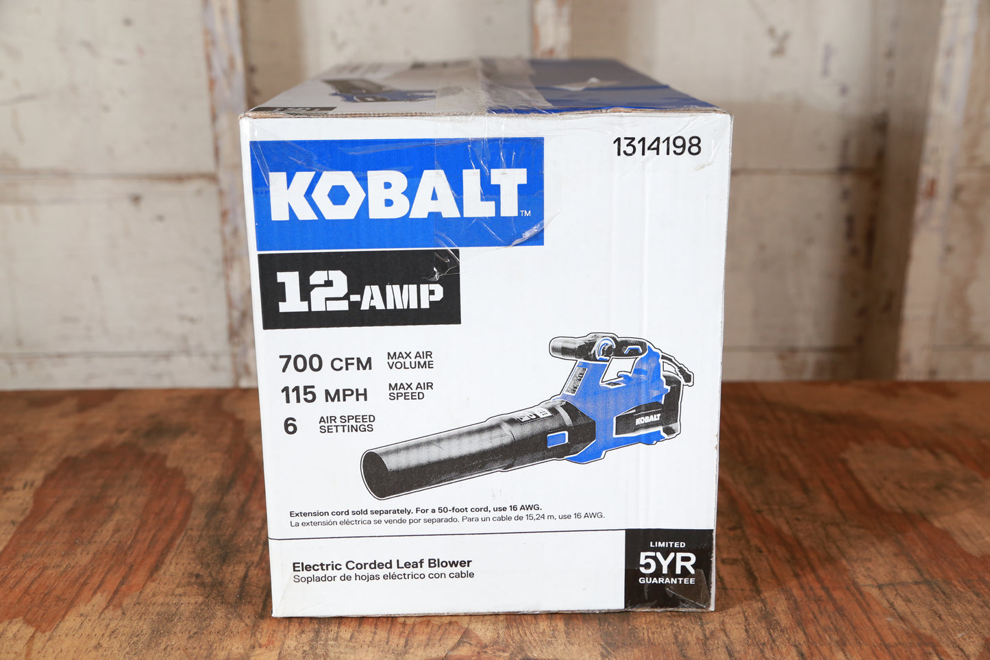 Kobalt 12-Amp 700-CFM 115-MPH Corded Electric Leaf Blower