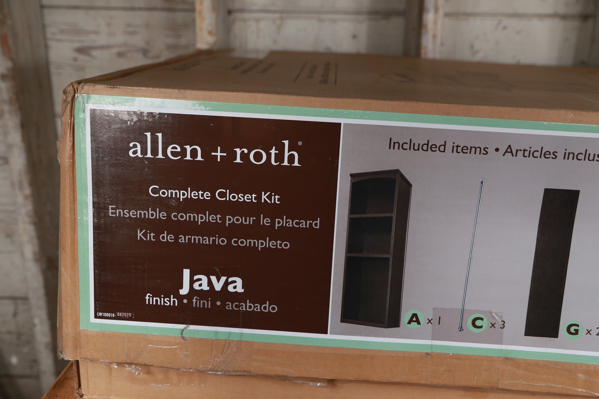 Java Wood Closet Kit